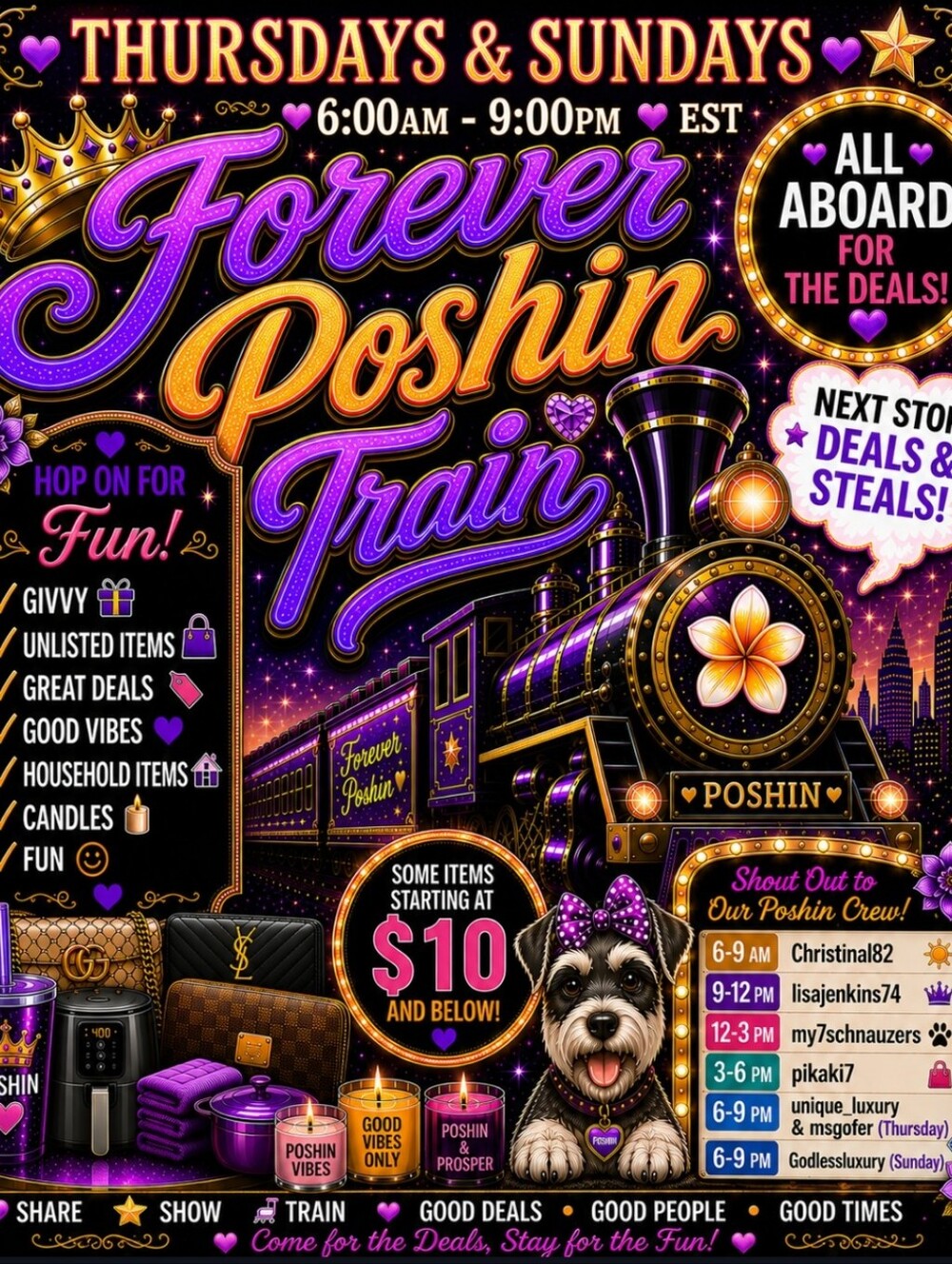 Forever Poshin Train Share Show - Picture 1 of 1